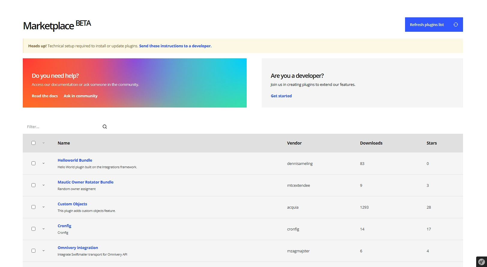 Imagen para los medios: Redesigning Mautic interface